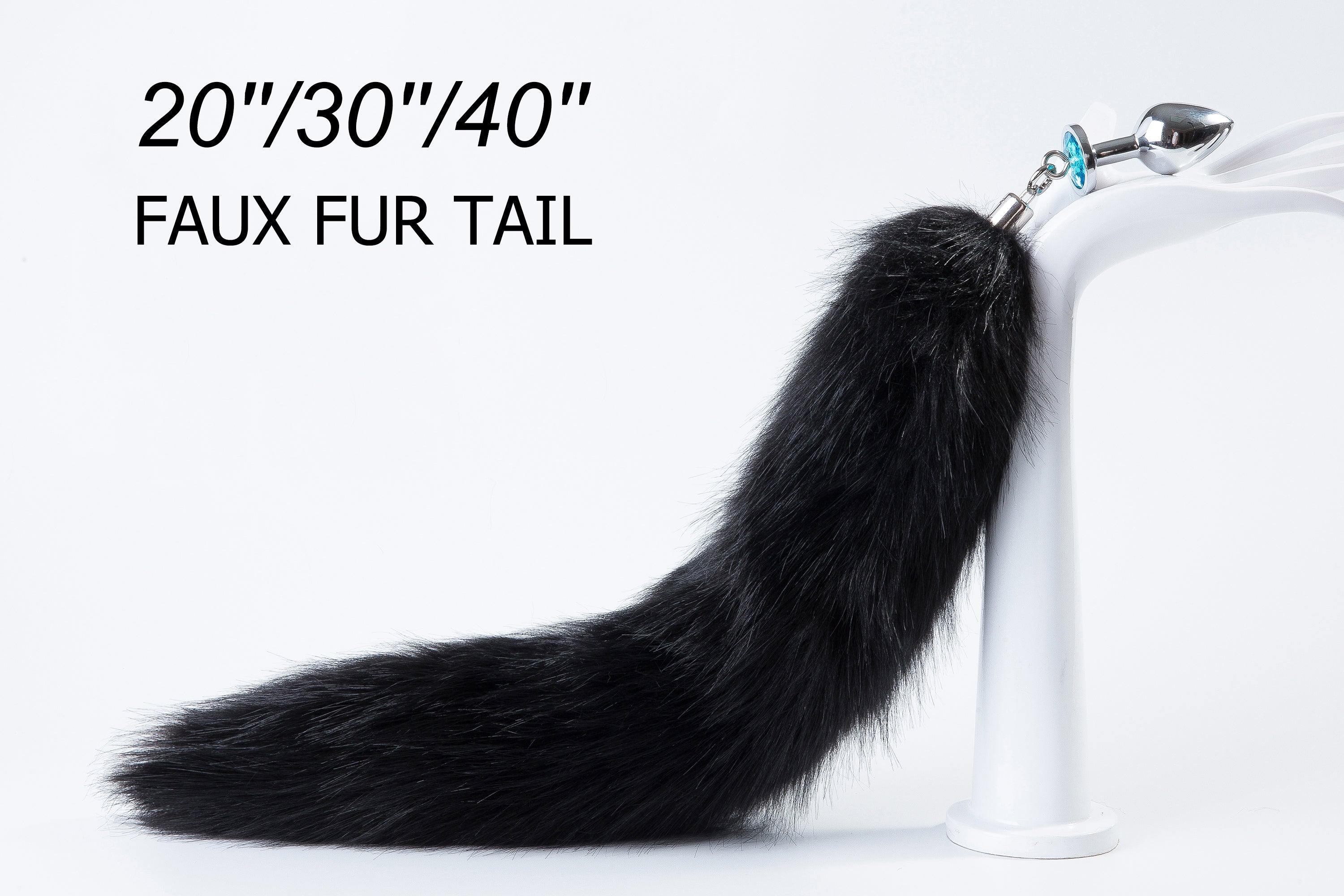 black fox tail and ear fox tail butt plug and ear wolf ear and tail plug nime cosplay neko ear and tail buttplug ass faux fur fox set