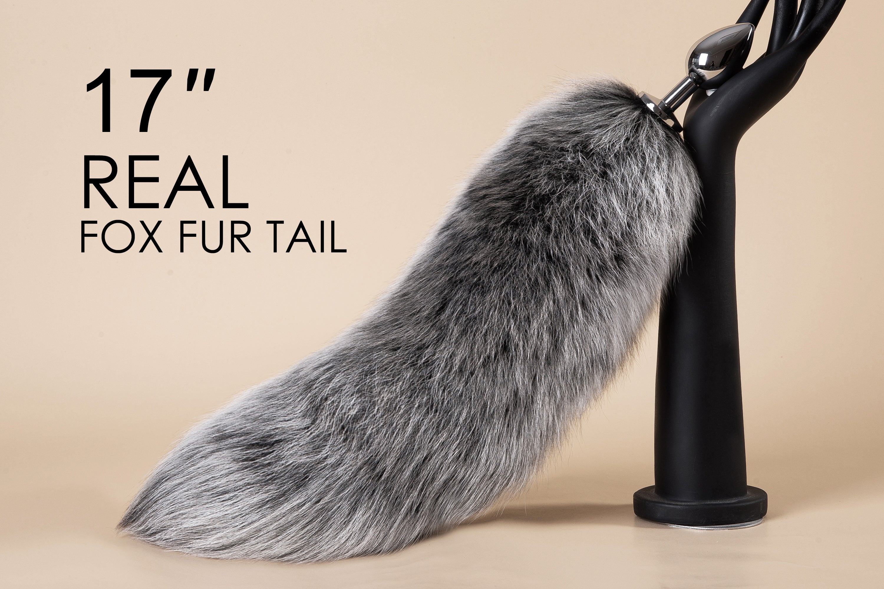 black white real fur fox tail plug wolf tail butt plug tail buttplug kitten sex toy for couple sextoy anal plug bdsm anime cosplay