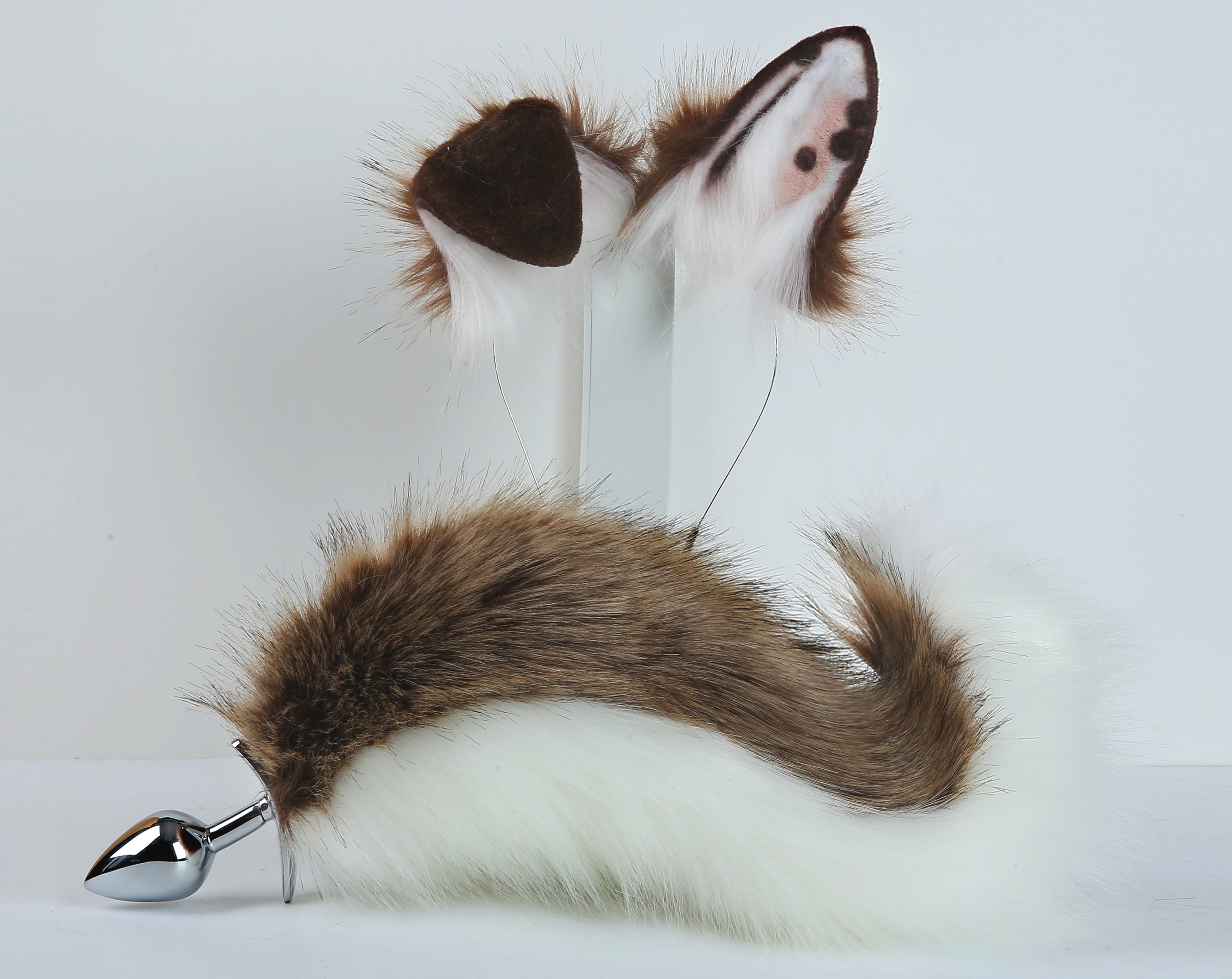 brown dog tail plug and ear set Shiba Inu tail butt plug dog tail butt Aliriga brown dog tail plug and ear set Shiba Inu tail butt plug dog tail butt Aliriga