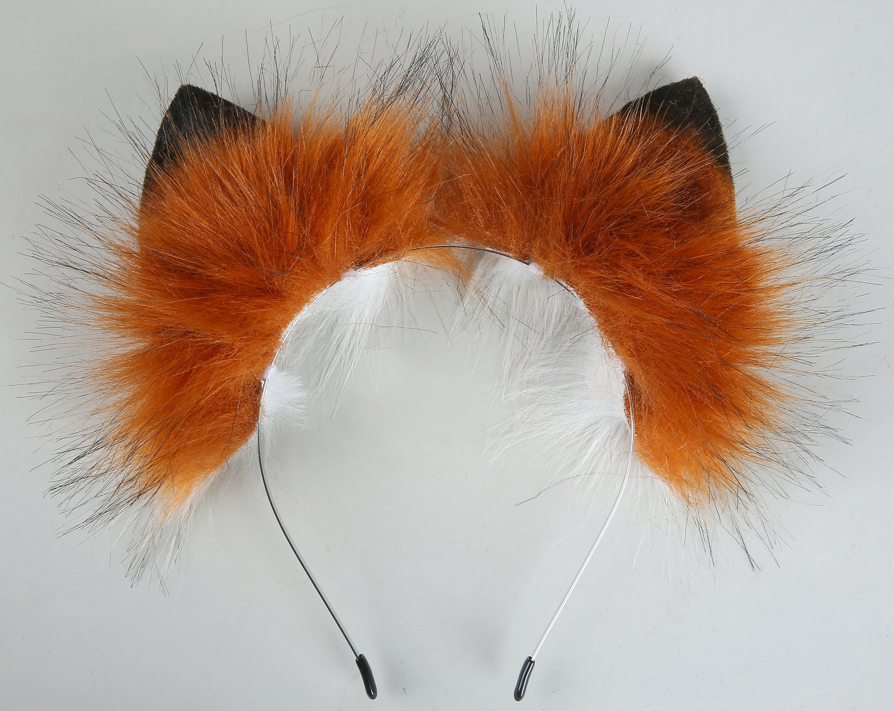 brown tug tail plug and ear set fluffy red fox tail butt plug and ear set wolf tail buttplug sex toy bdsm cat tail plug bondage petplay