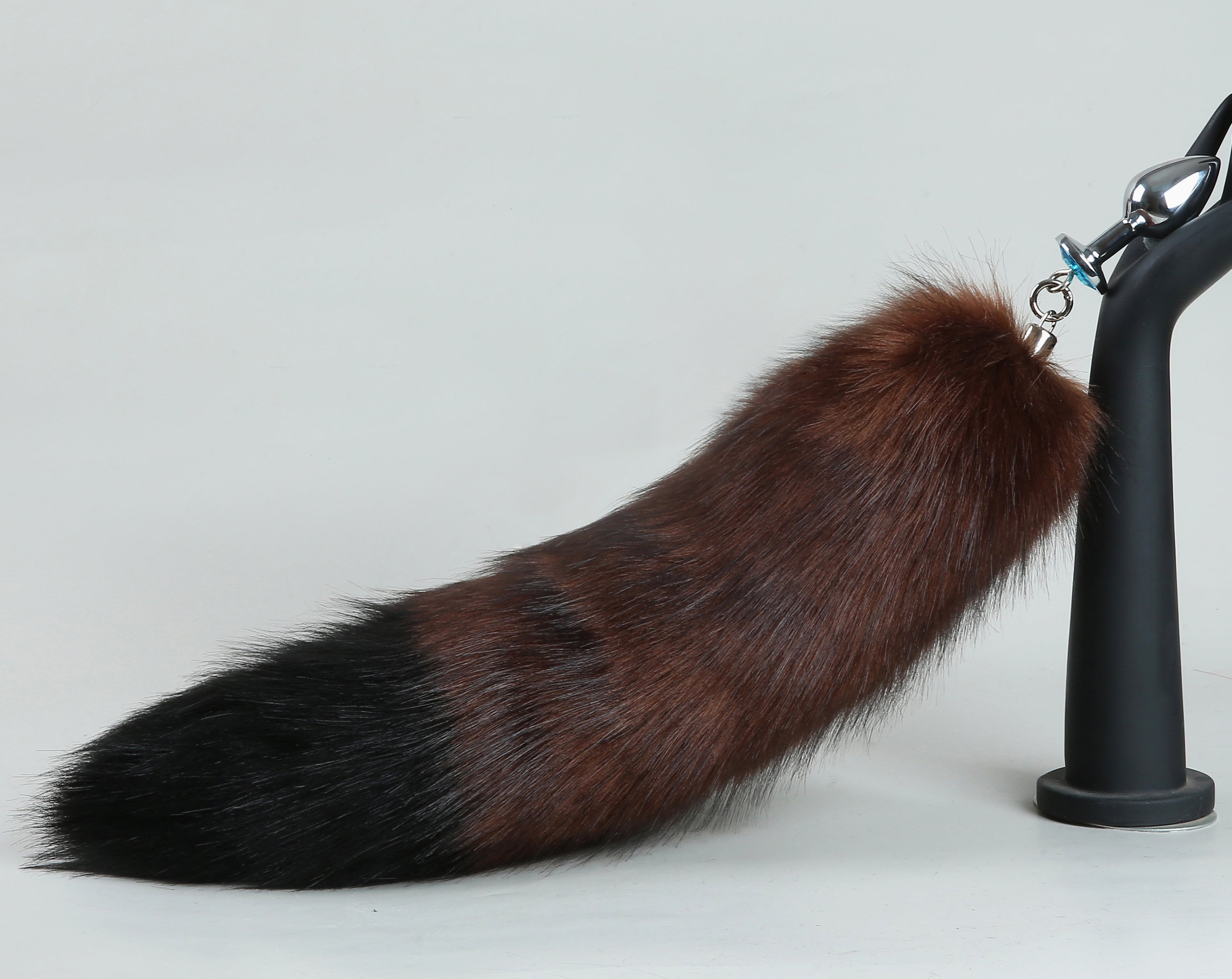 coffee fox tail plug and ear set fox ear fluffy wolf tail butt plug tail buttplug wolf ear petplay sextoy anal plug cat tail plug