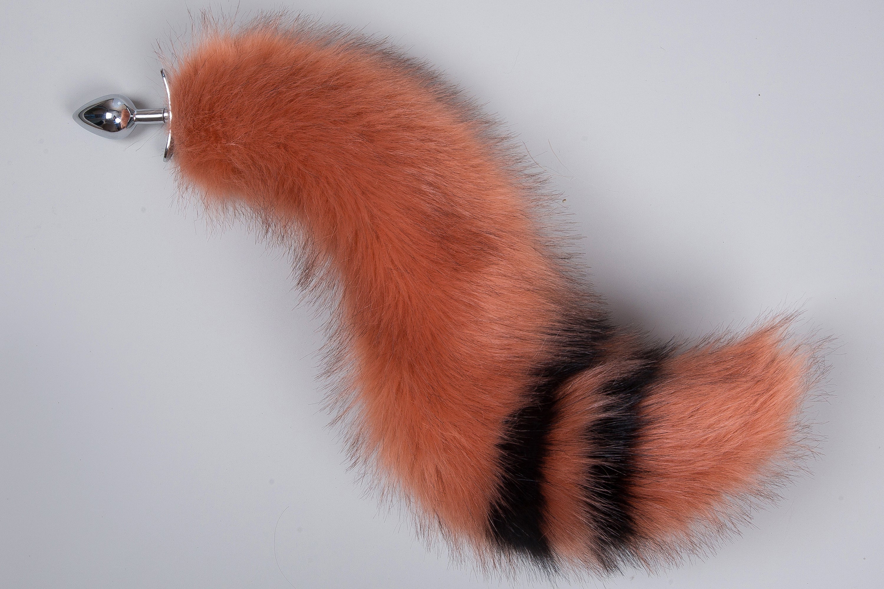 faux fur curvy fox tail plug and ear neko ear and tail set neko cosplay anime wolf tail buttplug and ear kitten ear and tail plug set