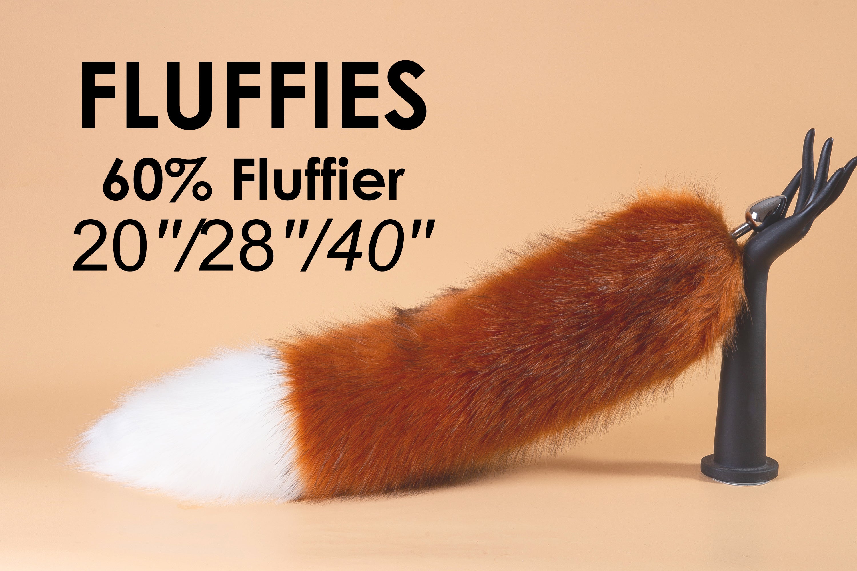 fluffy brown faux fox tail butt plug tail wolf tail plug kitten fox tail buttplug detach anal plug bdsm sex toy petplay ddlg bondage