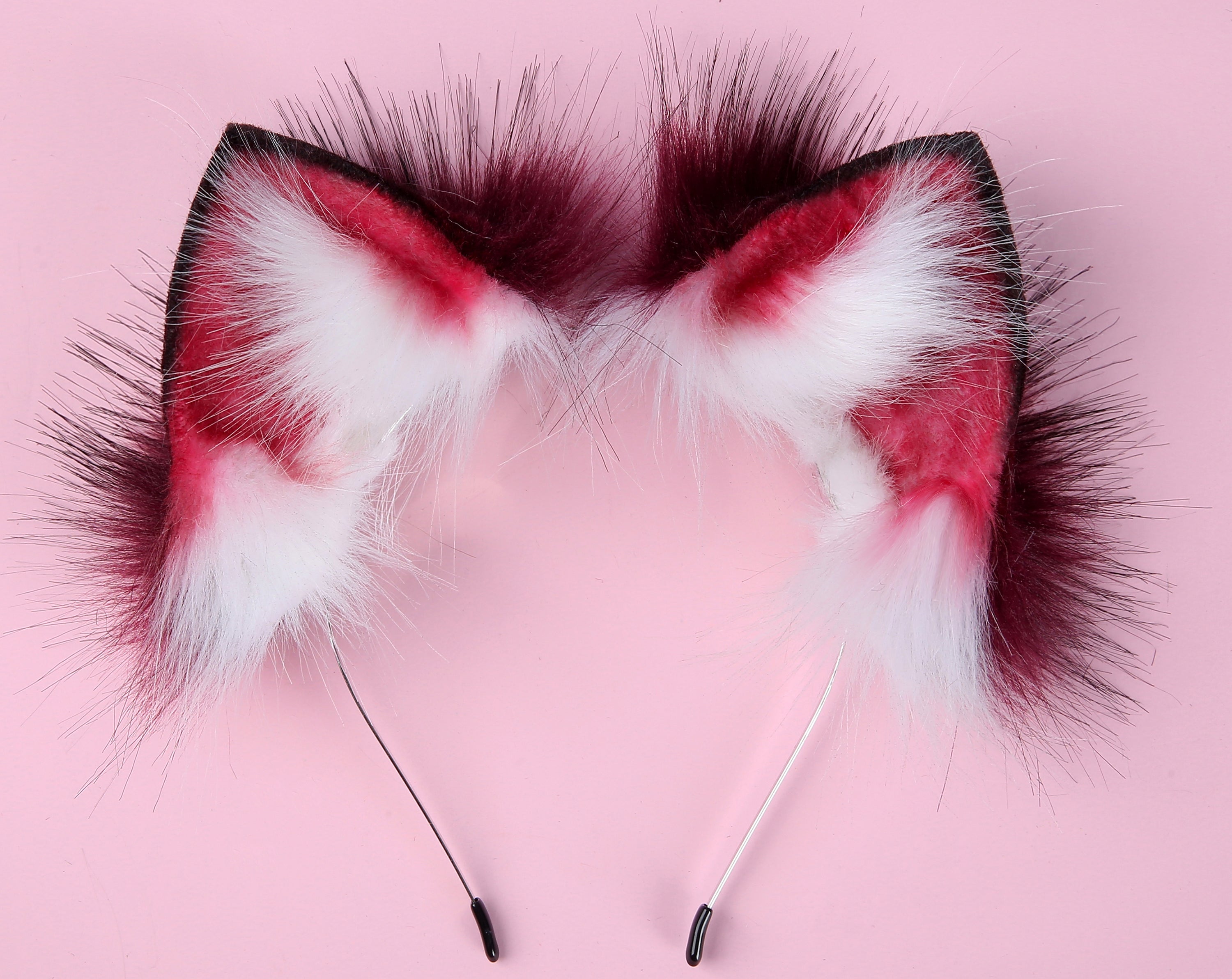 fluffy fox tail plug fox ear tug tail plug and ear set fluffy fox tail butt plug and ear set wolf tail buttplug sex toy bdsm petplay