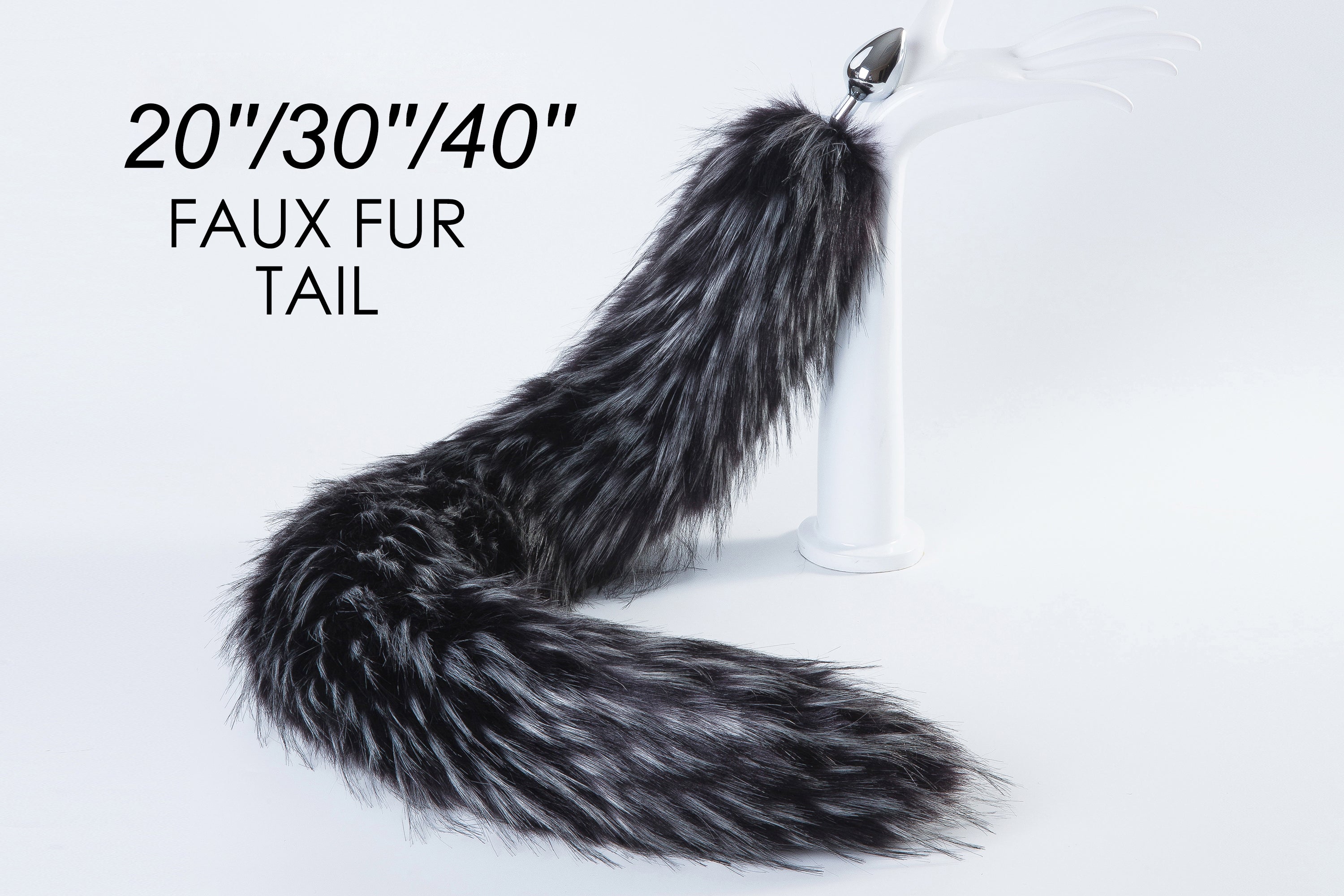 fox tail plug and ear cat ear headband faux fur tail butt plug tail buttplug bdsm sex toy anime cosplay bondage anal plug ass pulg