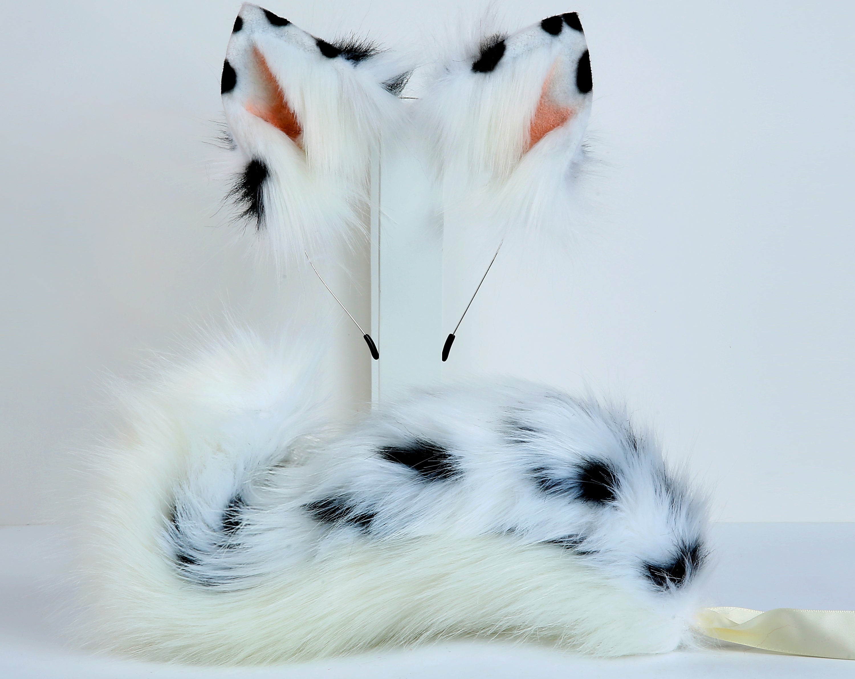 fox tail plug and ears set curly tail butt plug kitten tail  plug cat ear wolf tail buttplug tail petplay bdsm cosplay anime sex toy