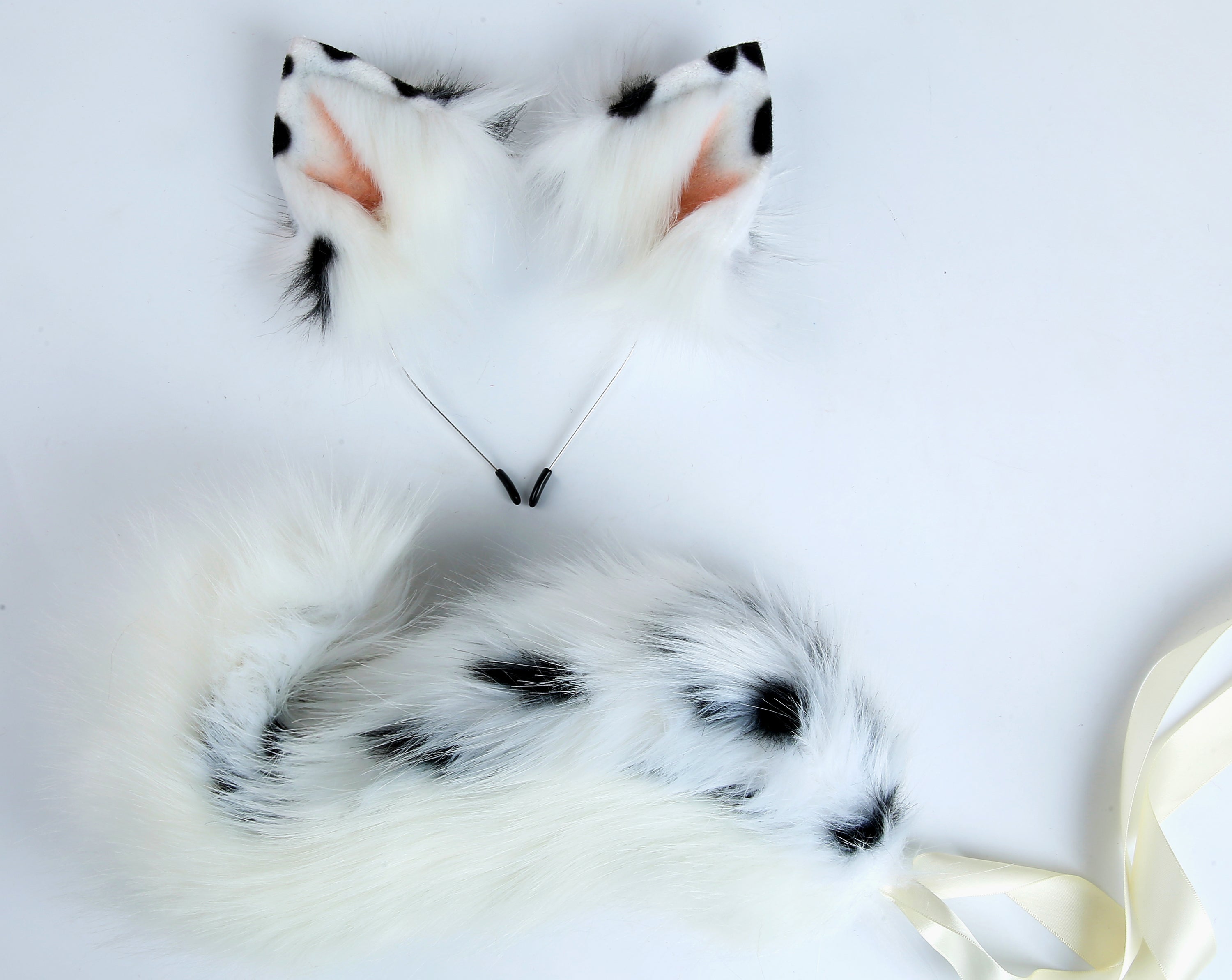 fox tail plug and ears set curly tail butt plug kitten tail  plug cat ear wolf tail buttplug tail petplay bdsm cosplay anime sex toy