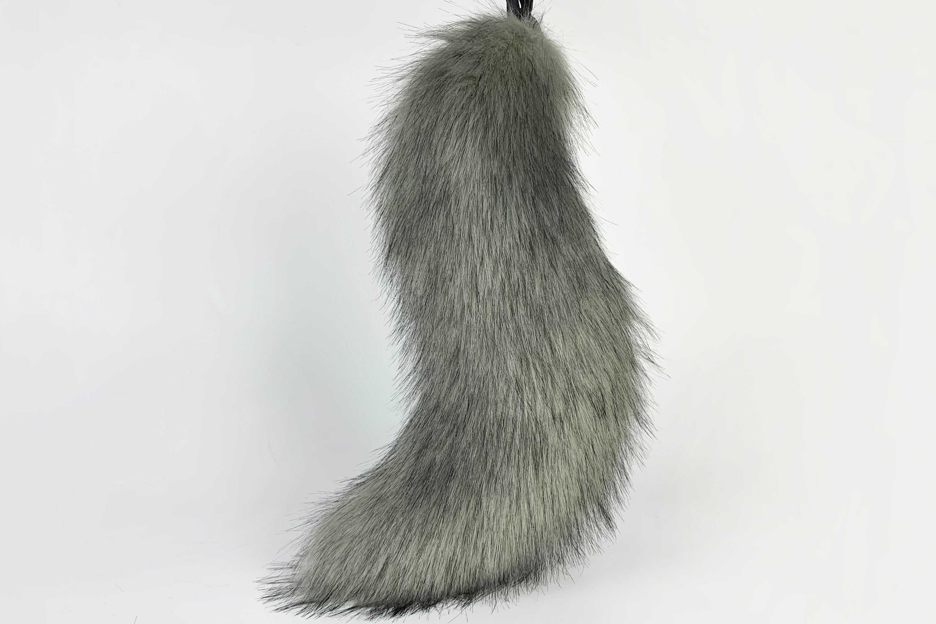 gray black lynx ear with lynx tufts lynx ear and tail plug  cat ear and tail set cat tail butt plug kittenplay amime cosplay petplay mature