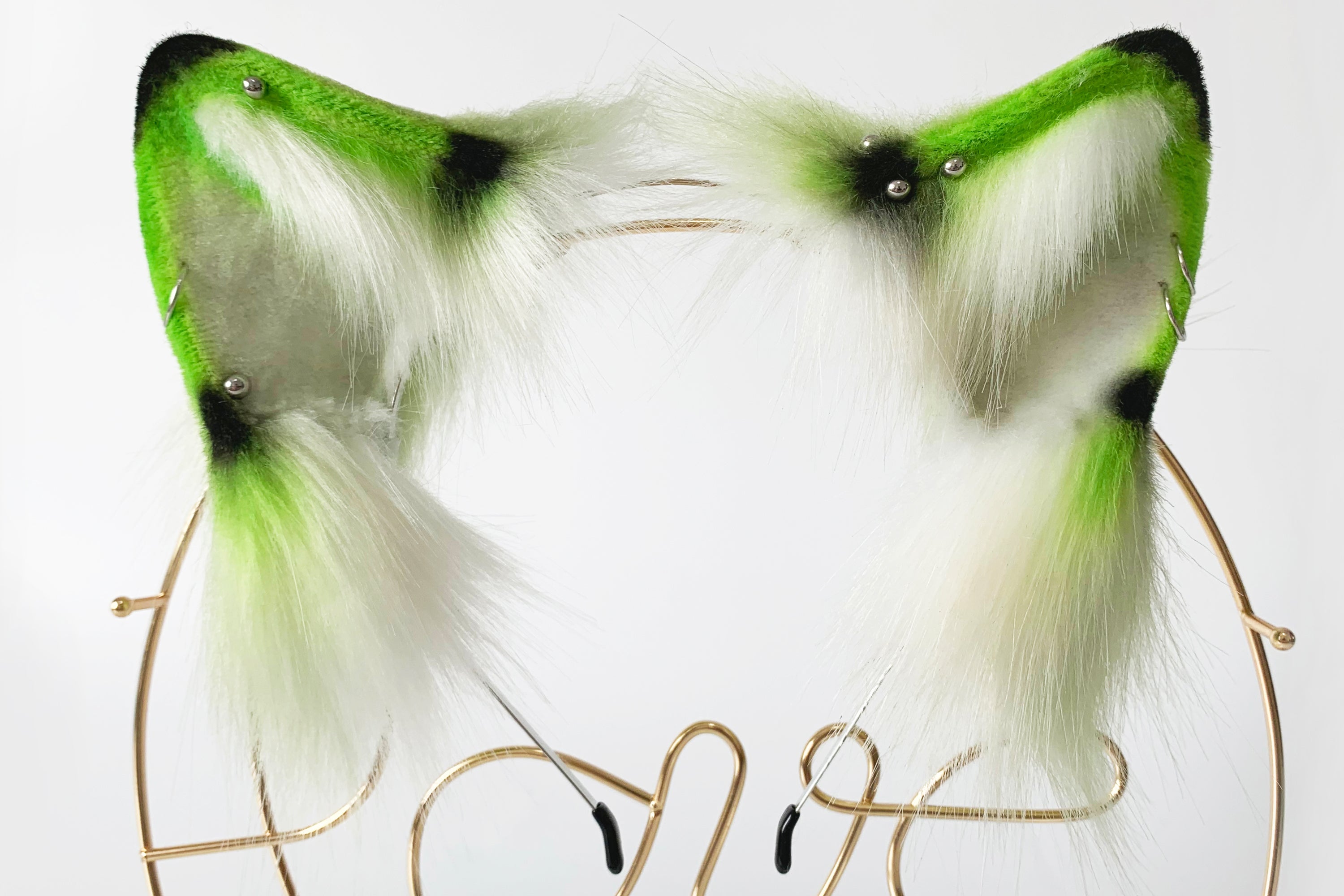 green dragon tug tail plug and ear set anime cosplay fluffy tipped dragon wirin wickerbeast fursuit tail furry tail butt plug lolita mature