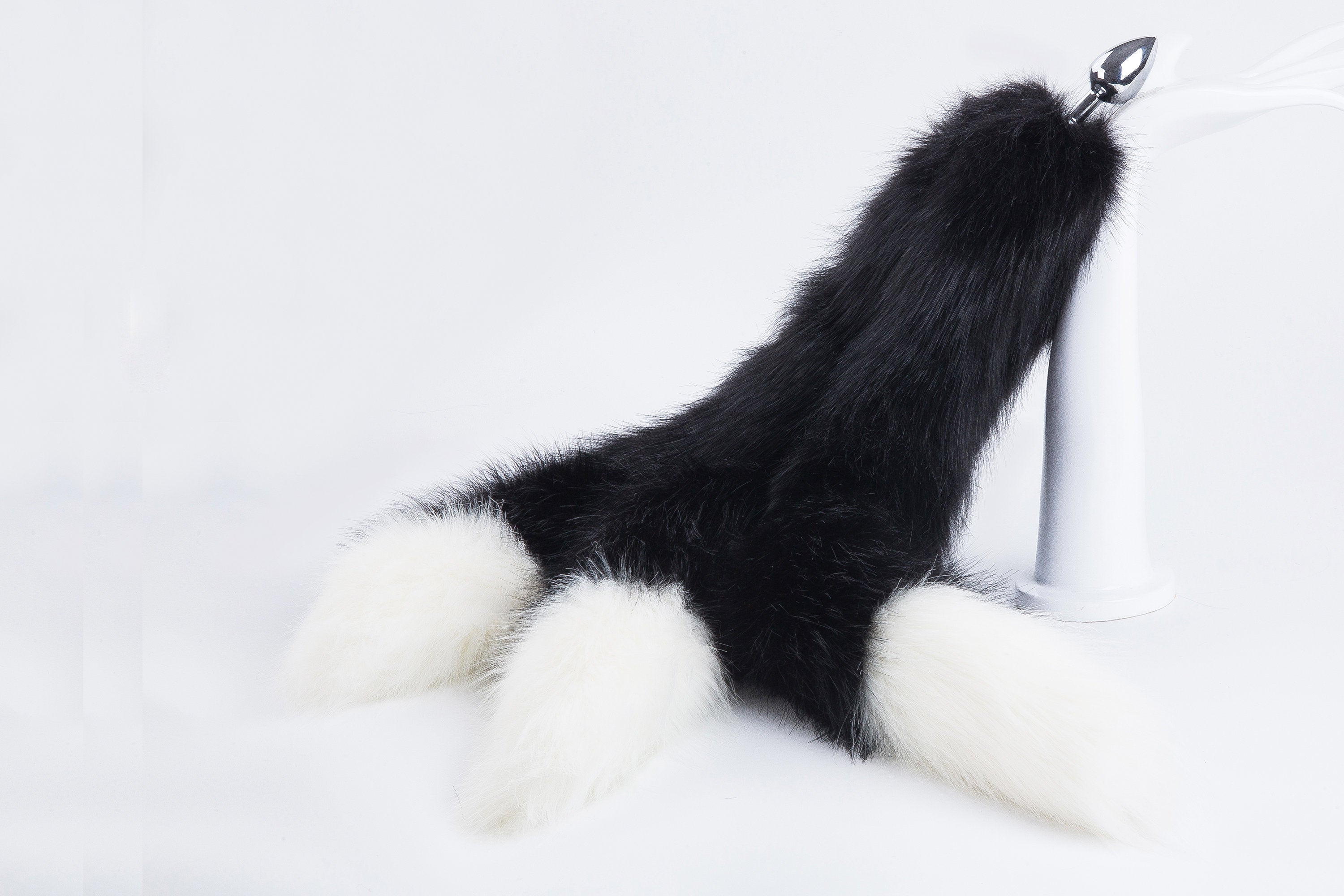 30 inch tail plug tail three tail butt plug 3 tailed kitsune tailed plug long fox tail plug anal plug ass faux fur plug bdsm sex toy