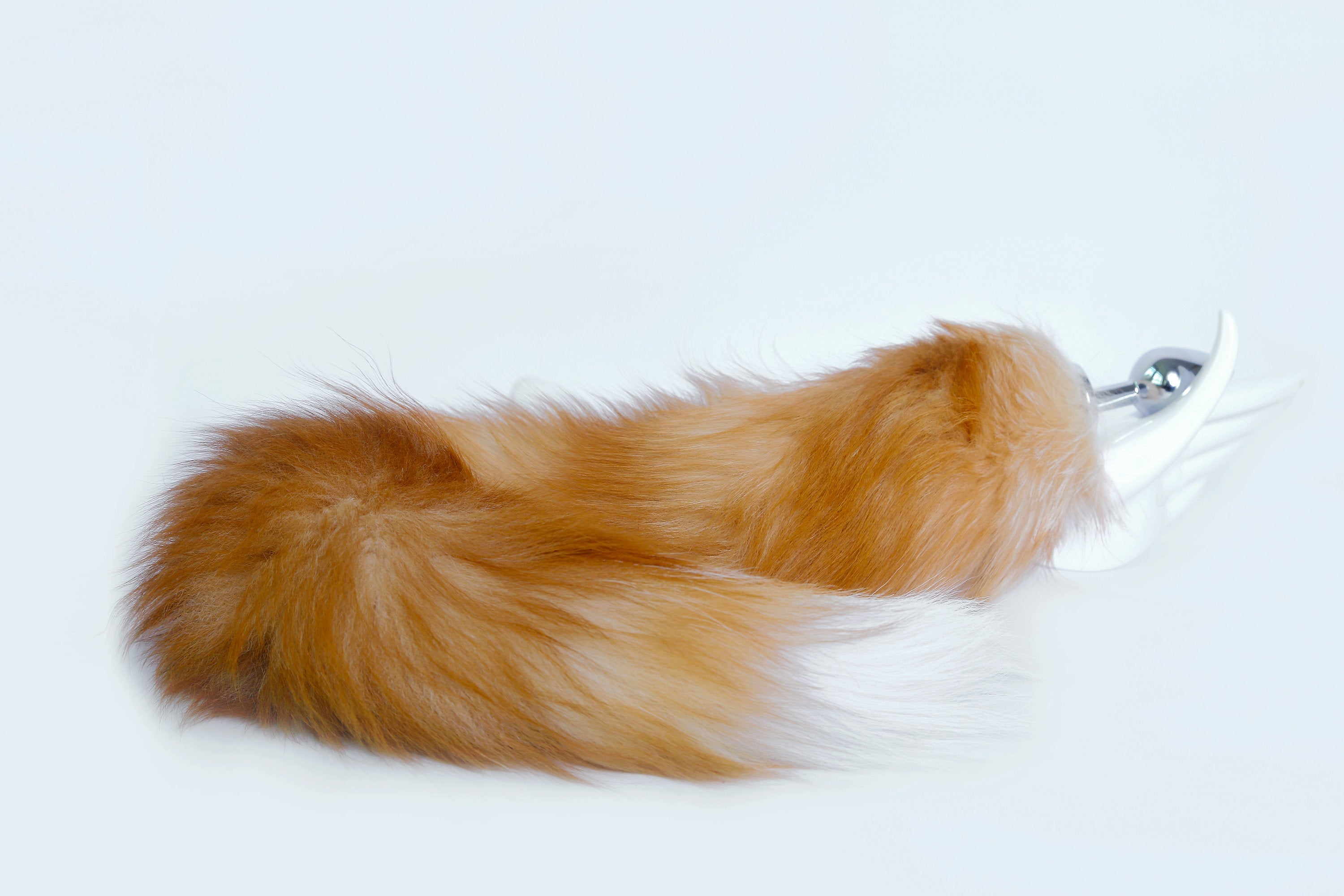 long fox tail plug brown real fox tail butt plug real fur butt plug dildo fox butt plug tail bdsm anal plug ddlg couple sex toy