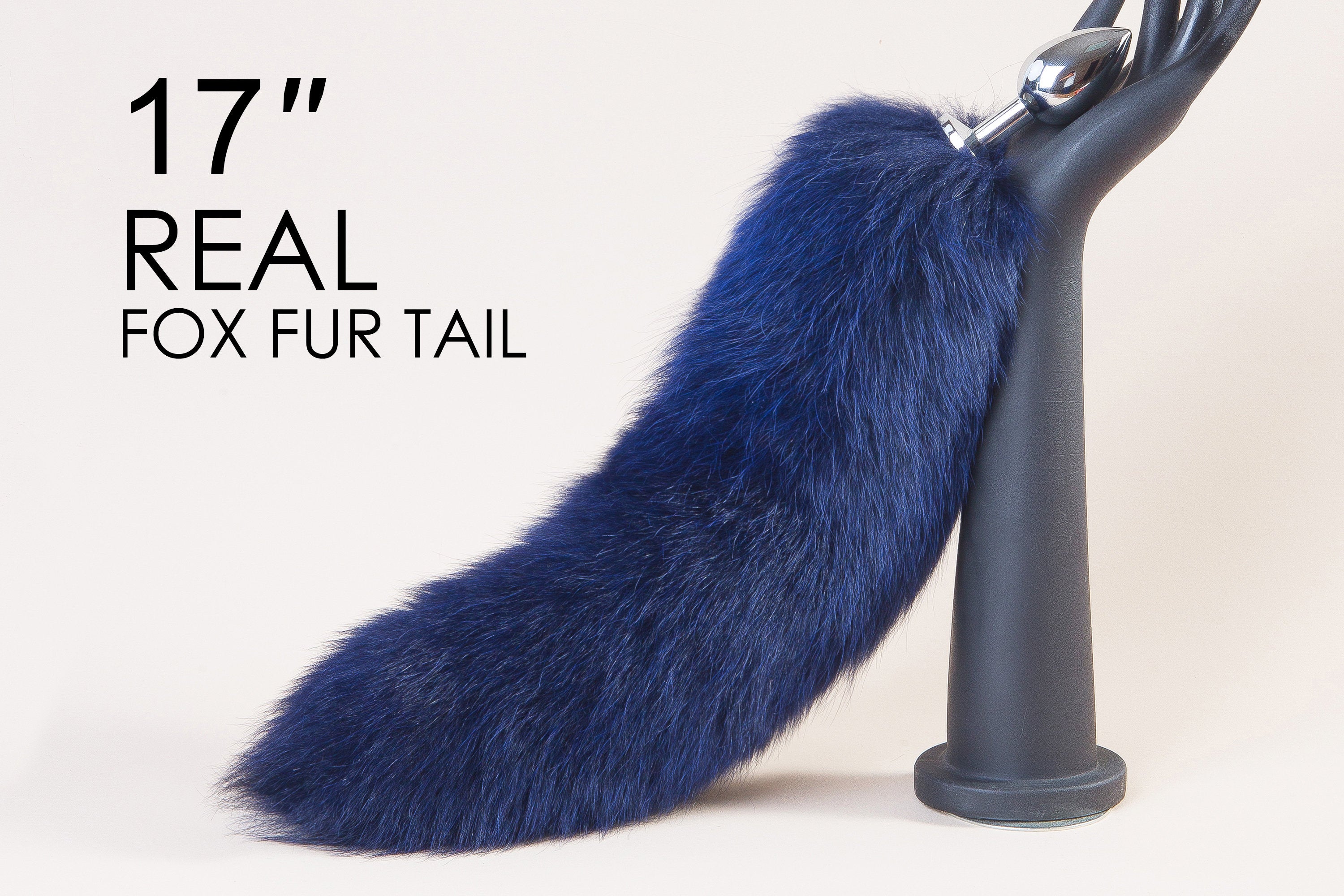 blue real fox tail plug bdsm tail butt plug tail buttplug bondage sex toy anal plug detach fox fur butt plug anime cosplay ass plug