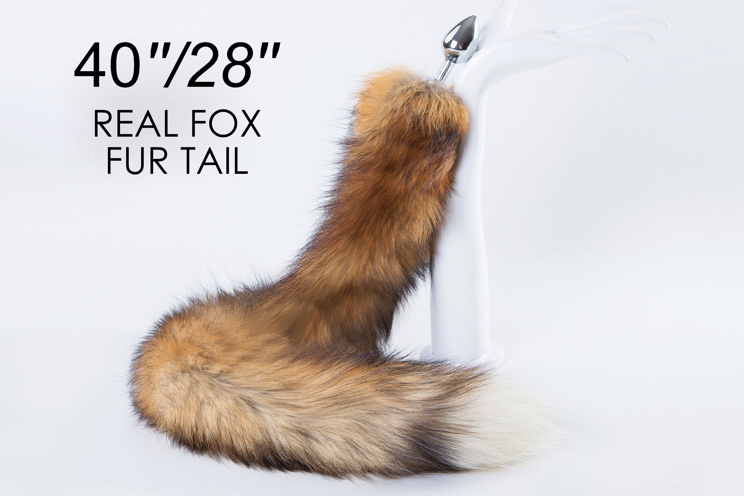 real fox tail butt plug tail wolf tail long fox tail plug bdsm tail buttplug sex toy anime cosplay neko wolf dildo anal plug bondage