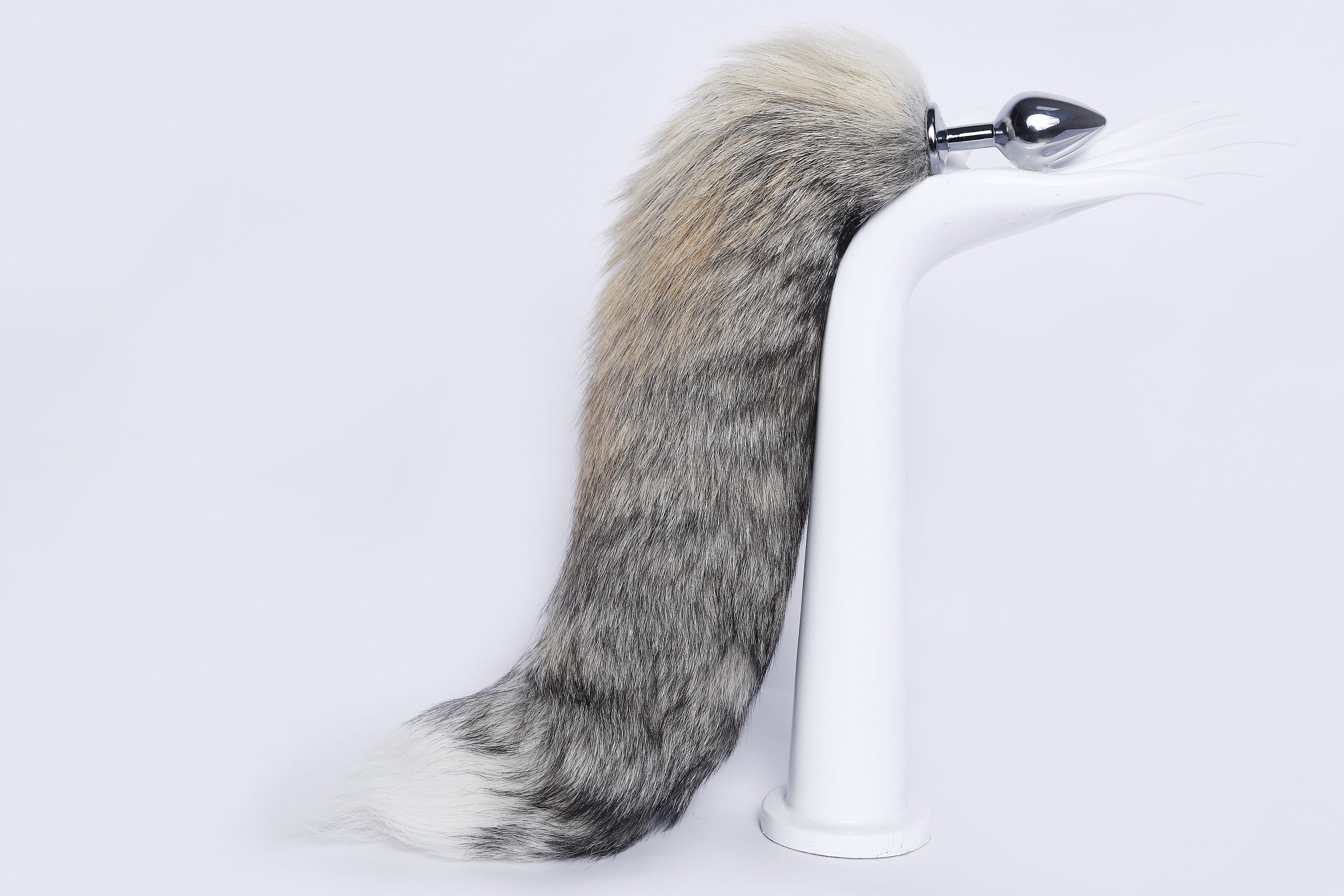 short real fox tail plug brown real fur tail butt plug tail anal plug ass bdsm fox dildo ddlg costume anime cosplay sex toy bondage