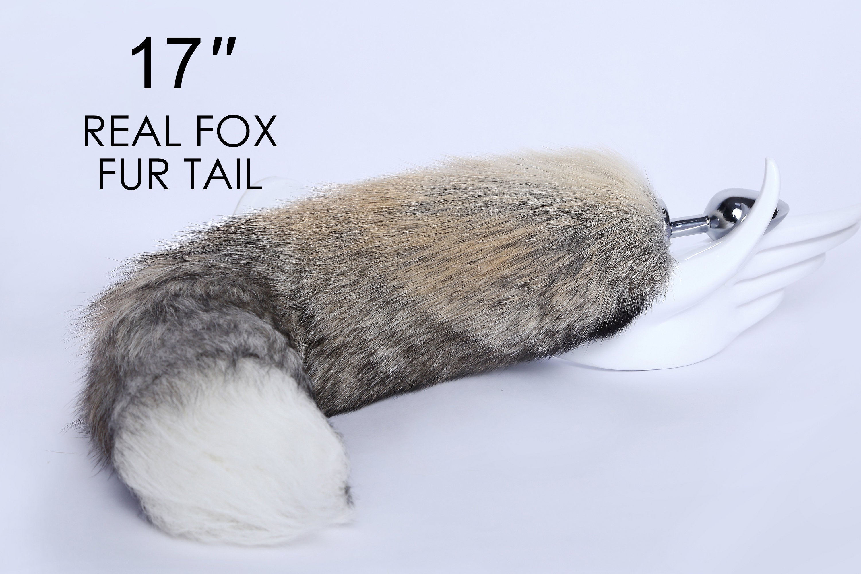 short real fox tail plug brown real fur tail butt plug tail anal plug ass bdsm fox dildo ddlg costume anime cosplay sex toy bondage