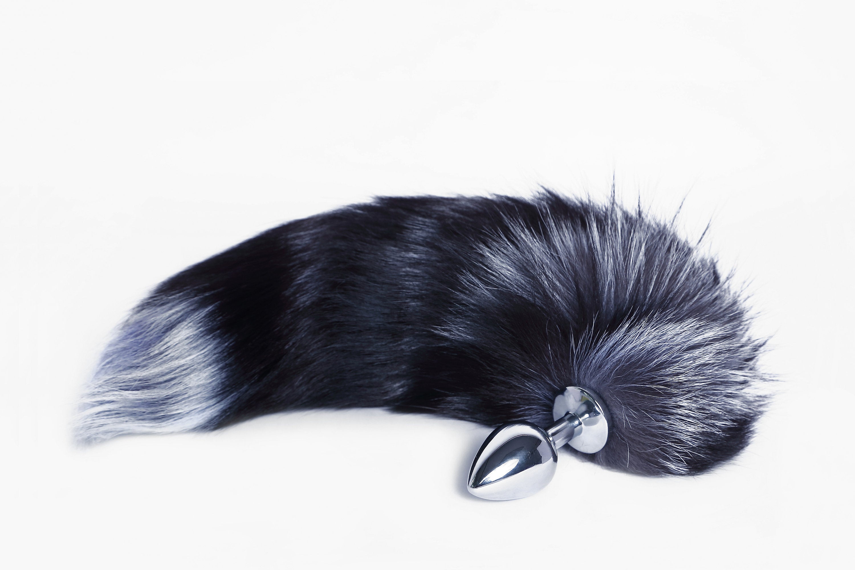 short fox tail plug - real fox tail butt plug tail - fox dildo anal plug - costume fox butt plug - fox fur tail plug - ddlg - sex toy