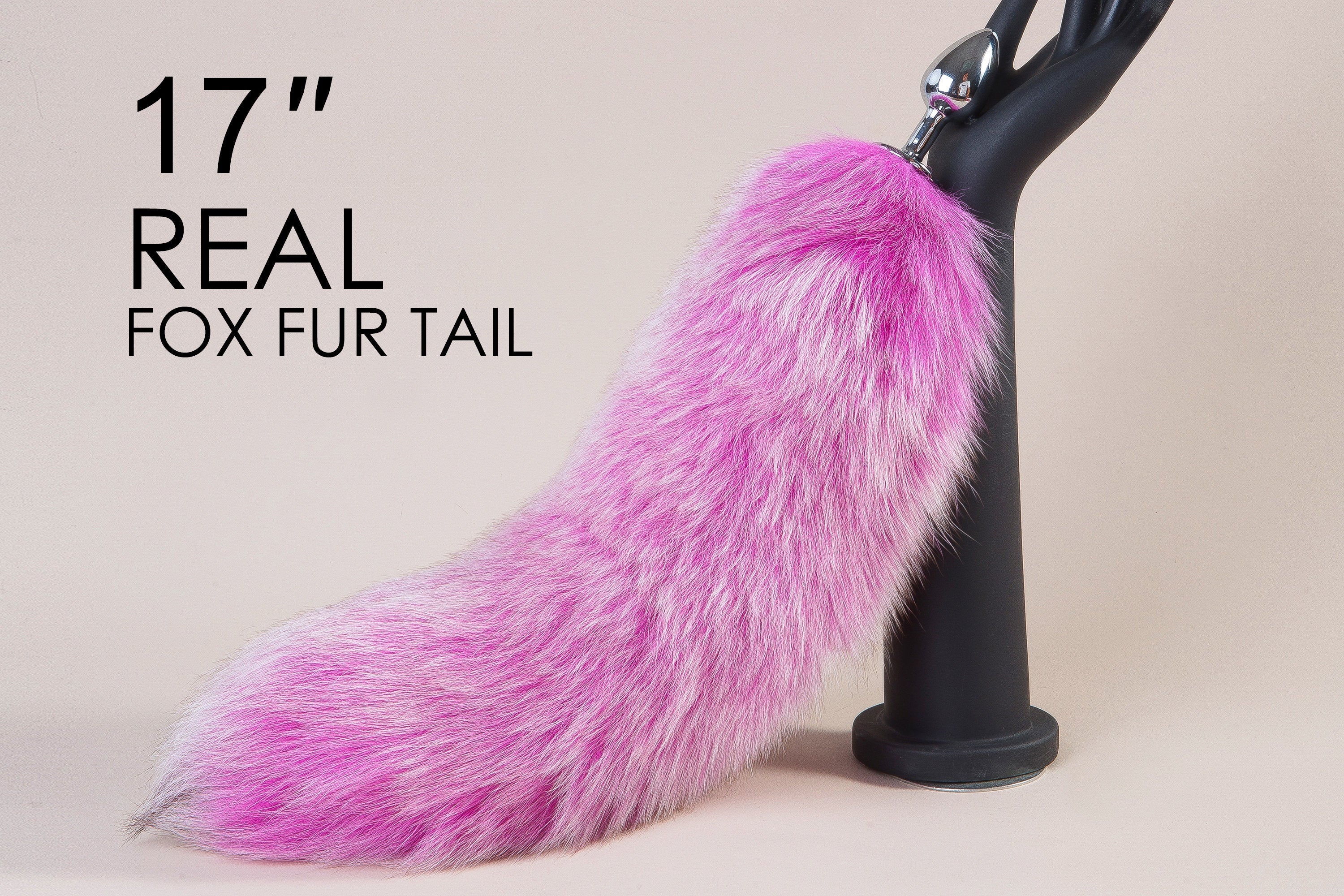 purple tail butt plug tail buttplug real fox tail plug sex toy bdsm anal plug anime cosplay ass plug detach butt plug bondage