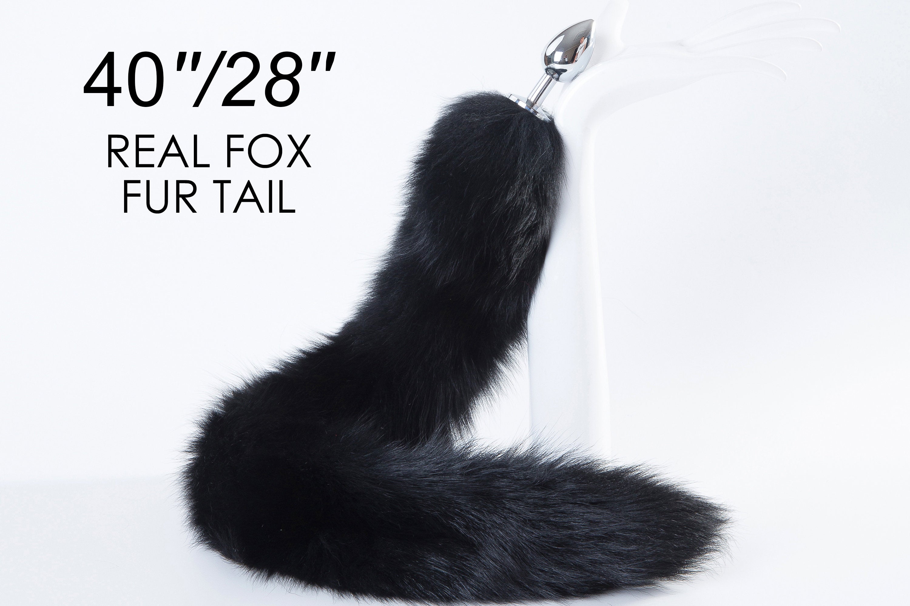 long tail butt plug tail sex toy black real fox tail plug wolf dildo bdsm tail buttplug anime cosplay anal plug ddlg long butt plug