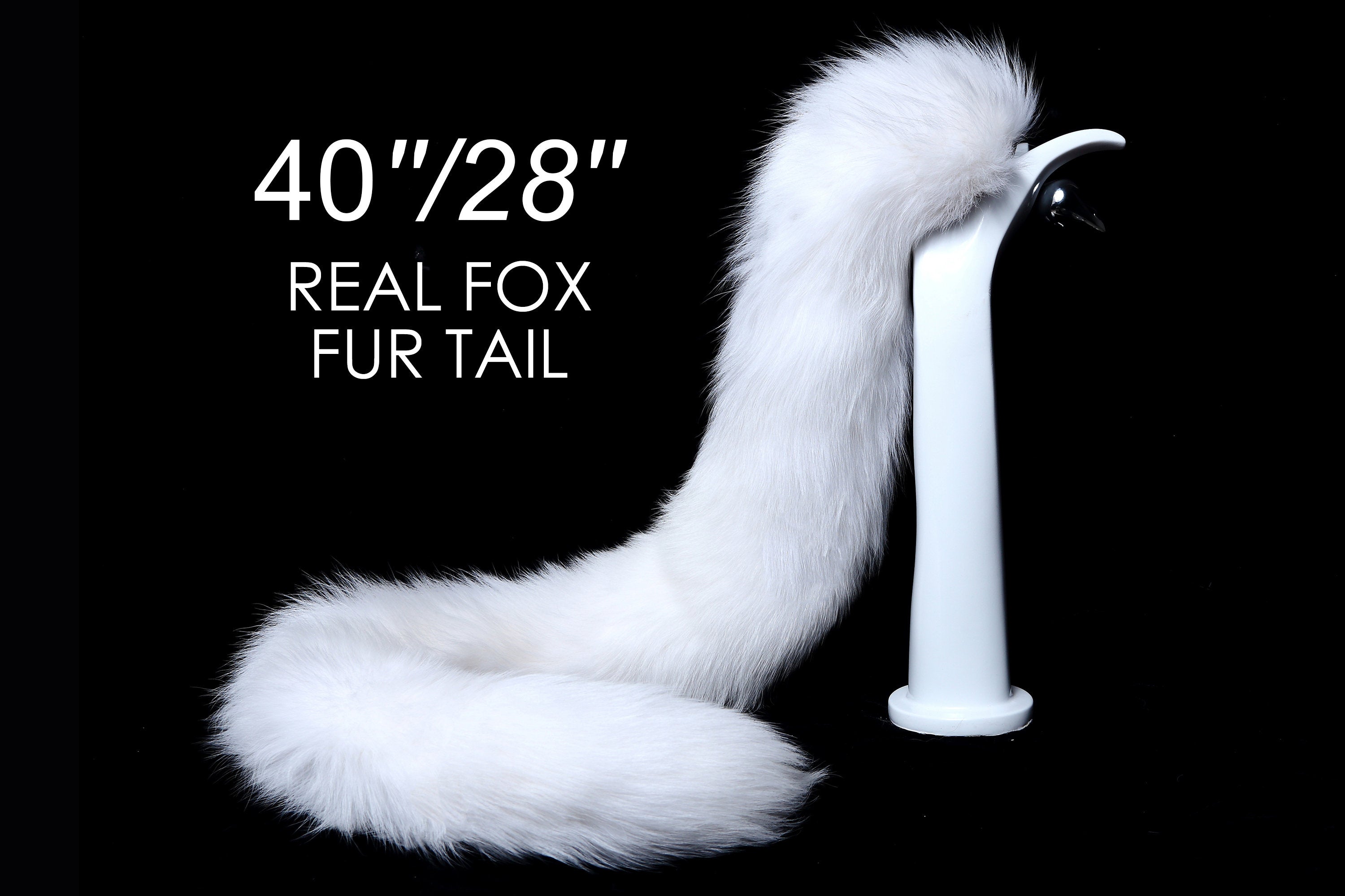 long tail butt plug tail white real fox tail plug fox dildo anal plug fox fur tail plug bdsm tail fox costume ddlg cosplay sex toy