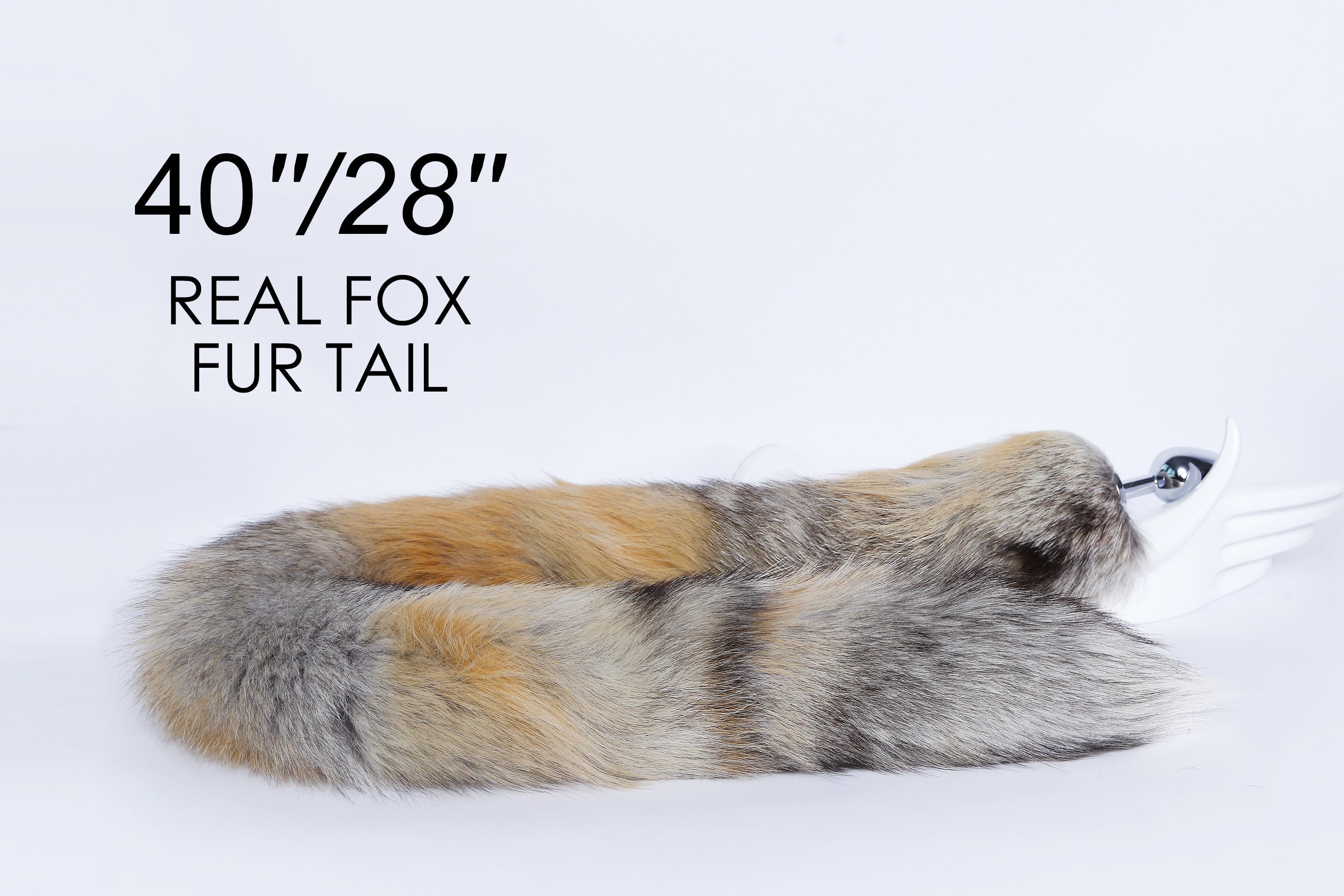 long real fox tail plug brown fox fur tail butt plug tail bdsm fox dildo long sextoy anal plug fox costume ddlg neko cosplay sex toy