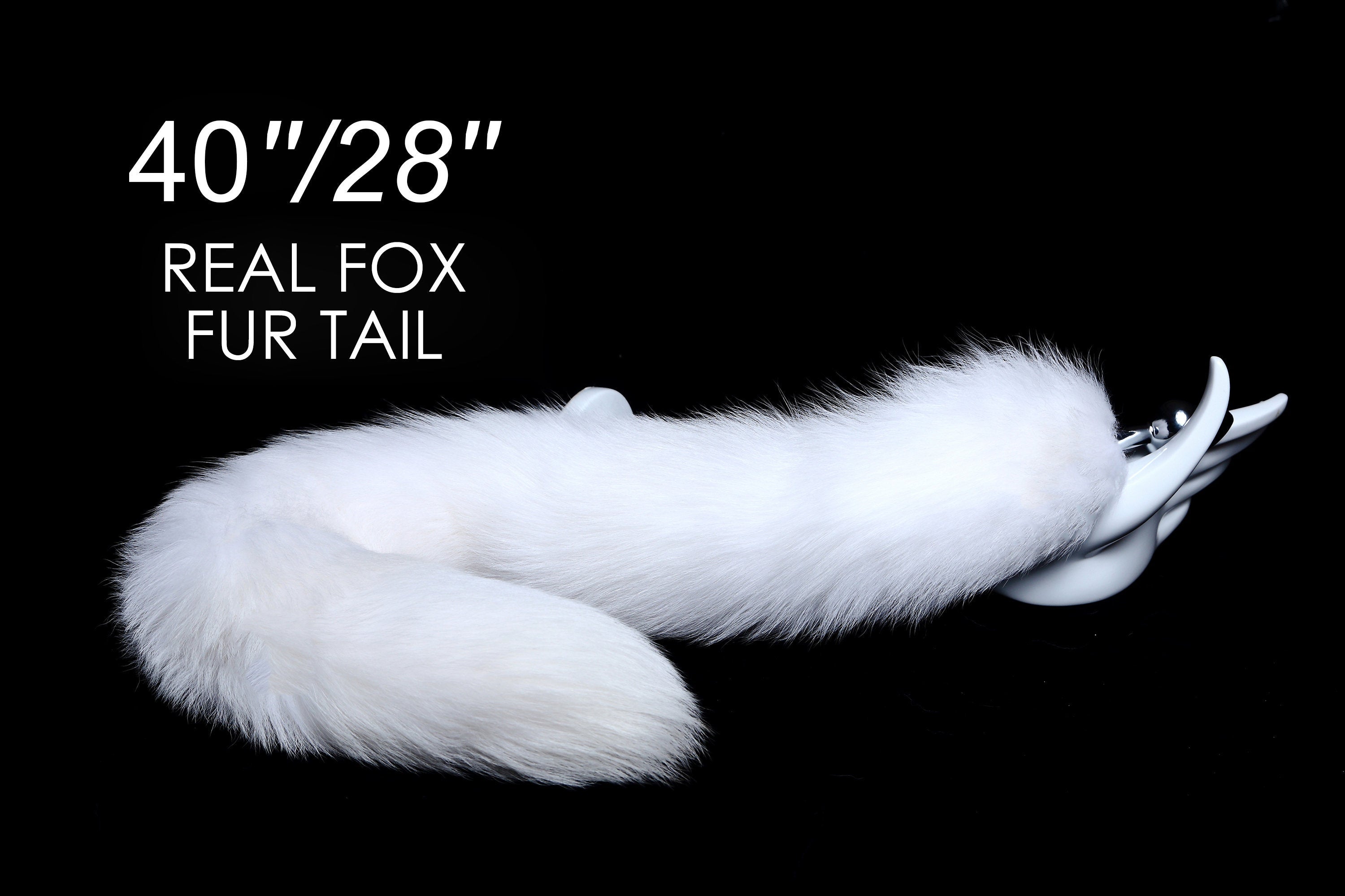 white real fox tail plug long tail butt plug tail bdsmanal plug real fur butt plug fox dildo analplug anime cosplay ass plug sex toy