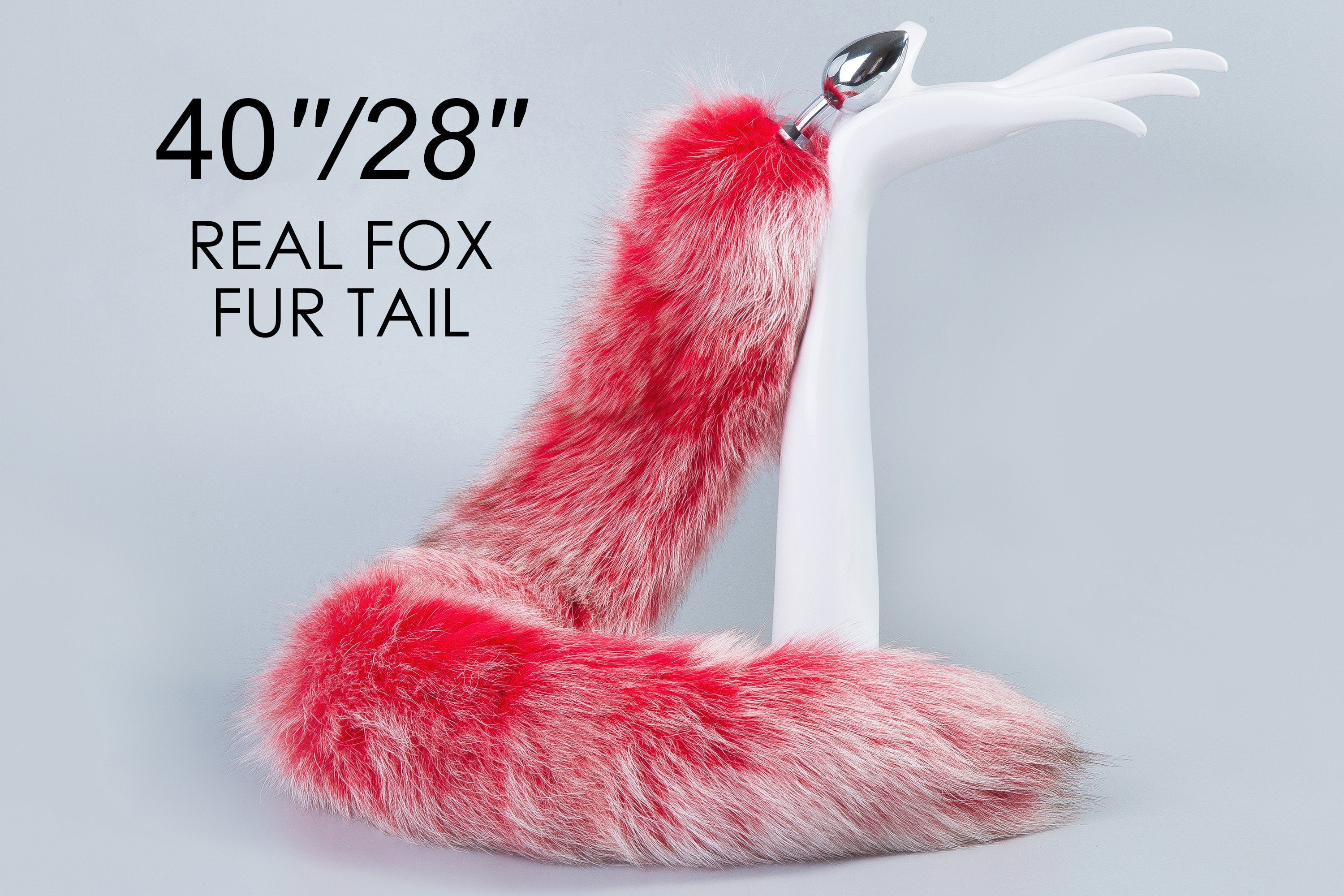 long tail butt plug tail sex toy red real fox tail plug wolf dildo bdsm tail buttplug anime cosplay anal plug ass ddlg long butt plug