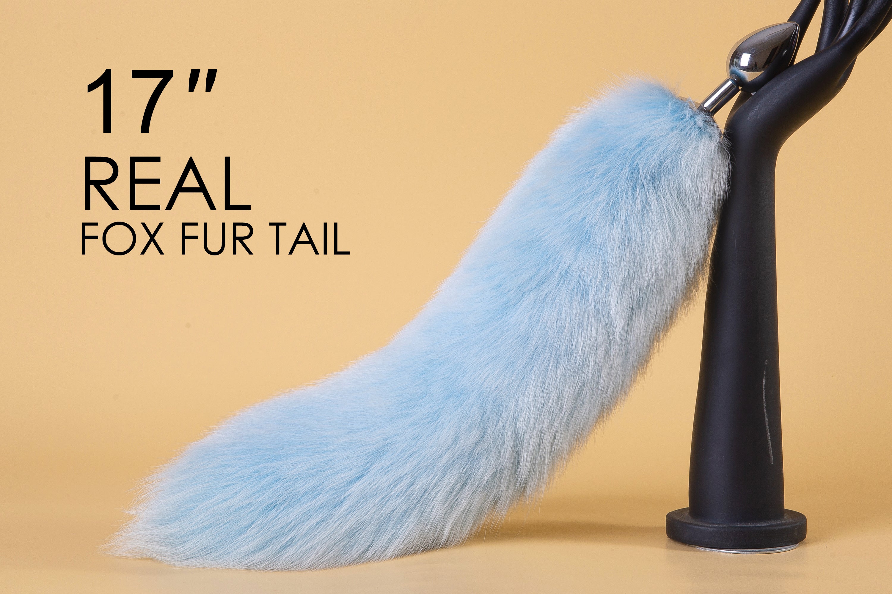 light blue tail butt plug fox tail buttplug tail bdsm real fox tail plug wolf tail sextoy anal plug wolf dildo anime cosplay sex toy