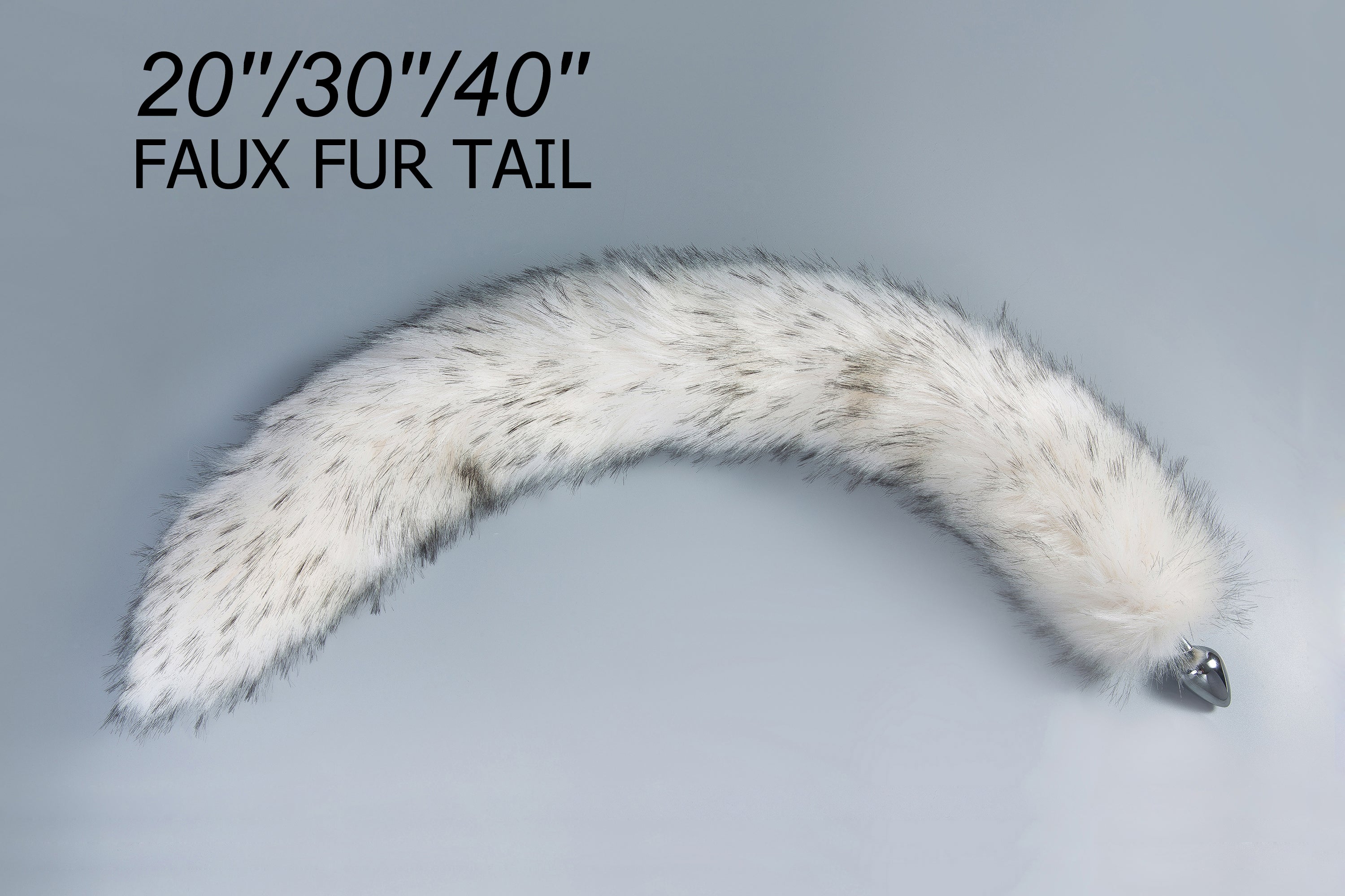 long tail butt plug tail faux fur tail plug and ear tail buttplug sextoy black white cat ear headband sex toy bdsm anime cosplay ddlg