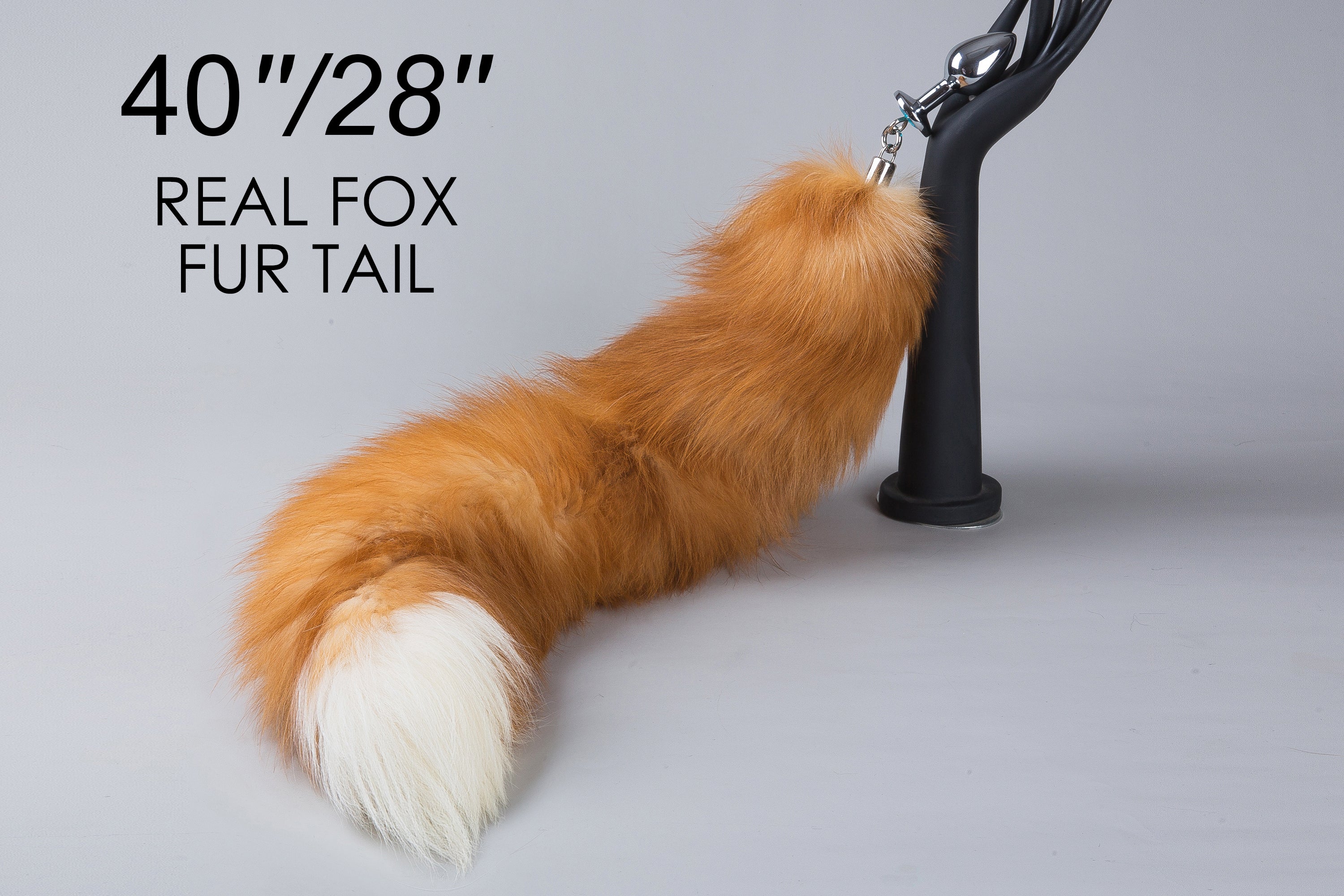 real fox tail butt plug fox tail plug anal plug tail buttplug tail kitten play sex toy bdsm anime cosplay petplay wolf tail plug ass