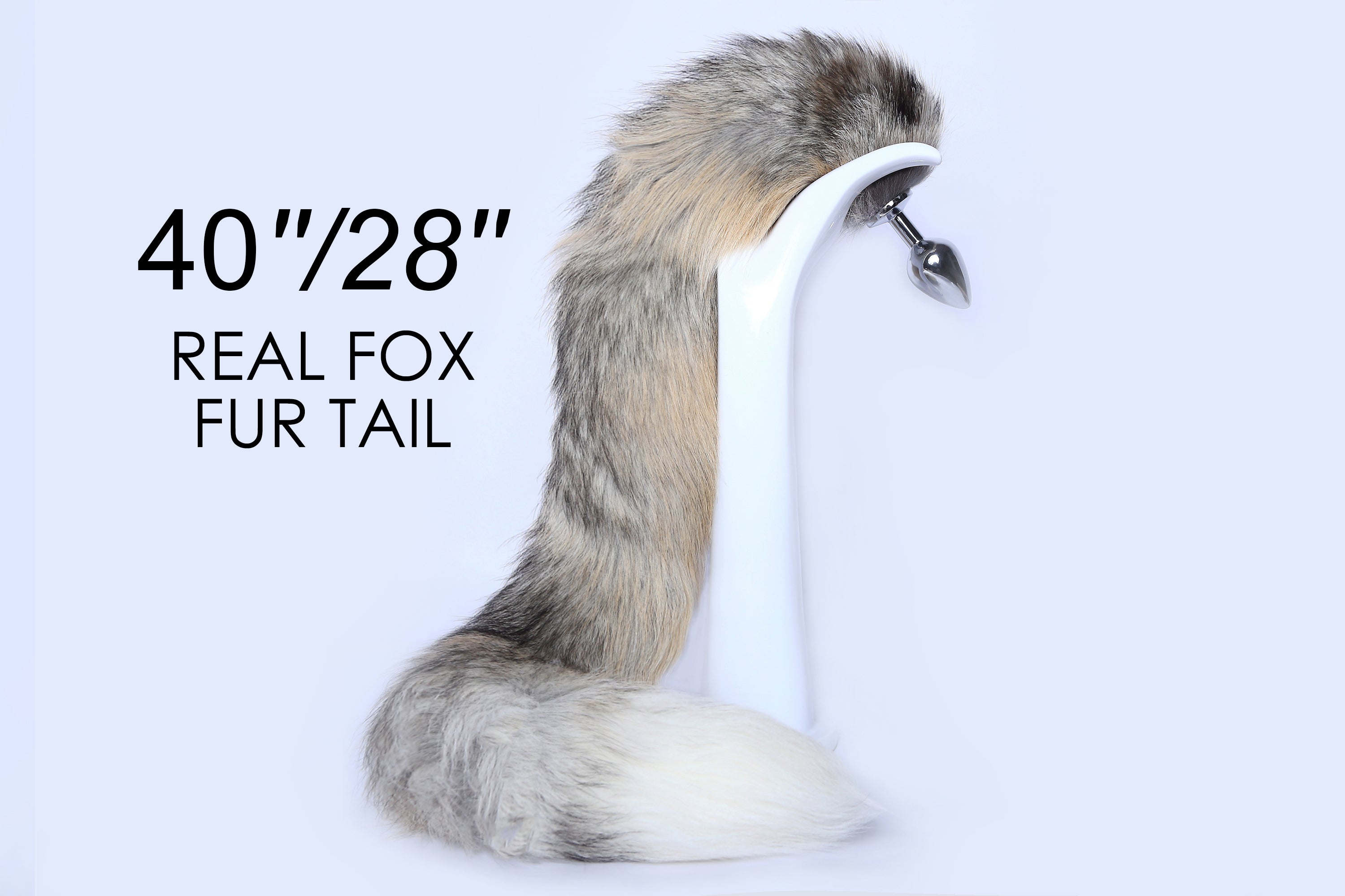 real fox tail plug long-fox tail butt plug tail bdsm-fox dildo tail-couple sex toy-fox fur tail plug-anal plug wedding butt plug sexy