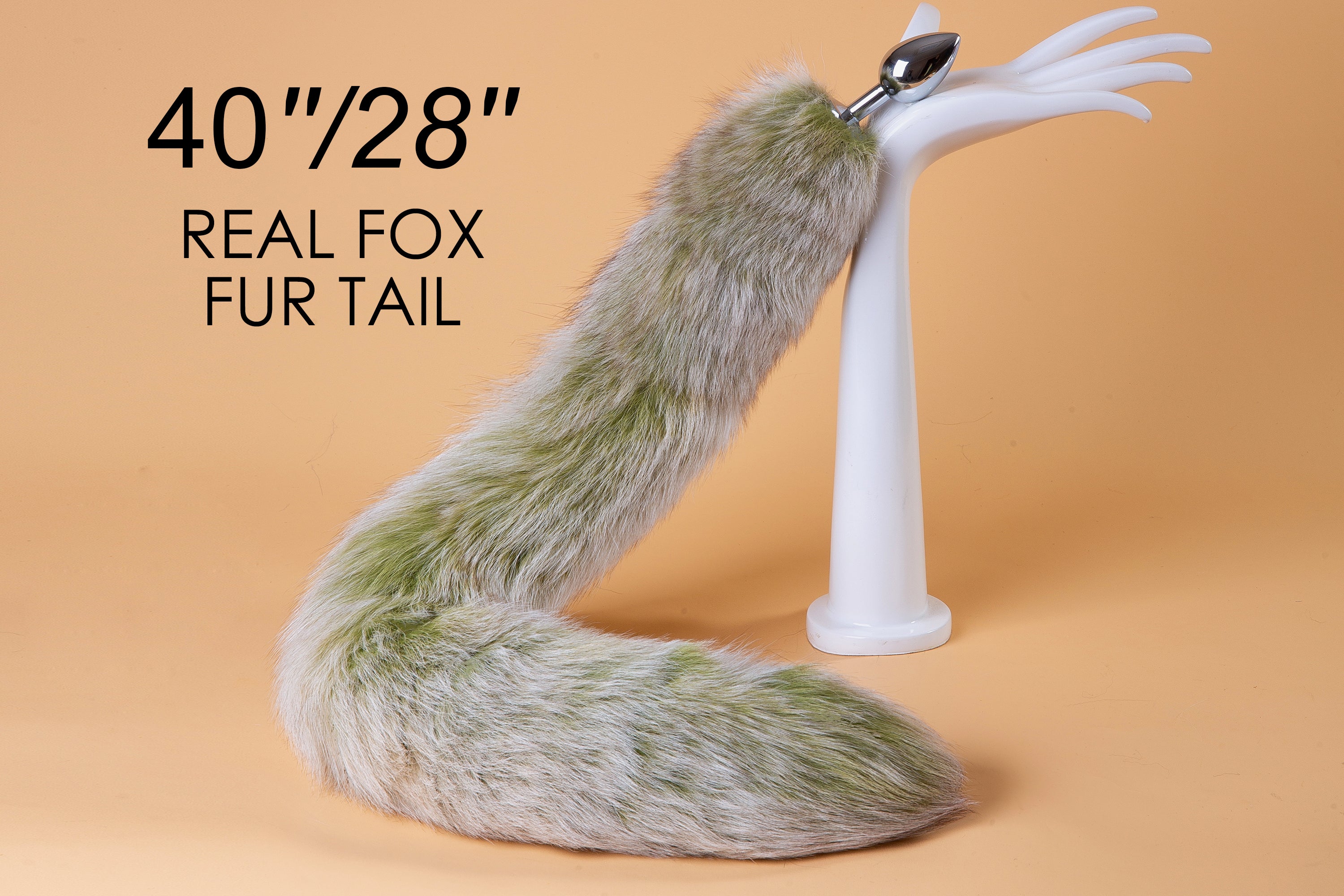 real fur wolf tail butt plug anal plug long tail fox tail buttplug tail detach tail plug sex toy bdsm sextoy dildo petplay bondage