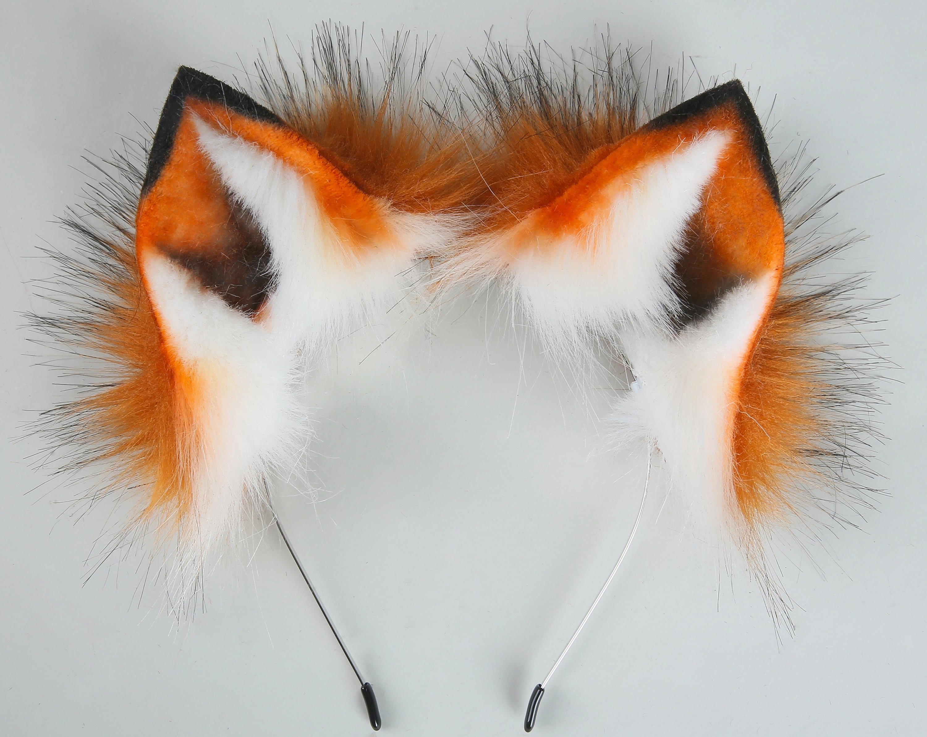 red fox tail plug and ear set fox ear fluffy wolf tail butt plug tail buttplug wolf ear petplay sextoy anal plug tail cat tail plug