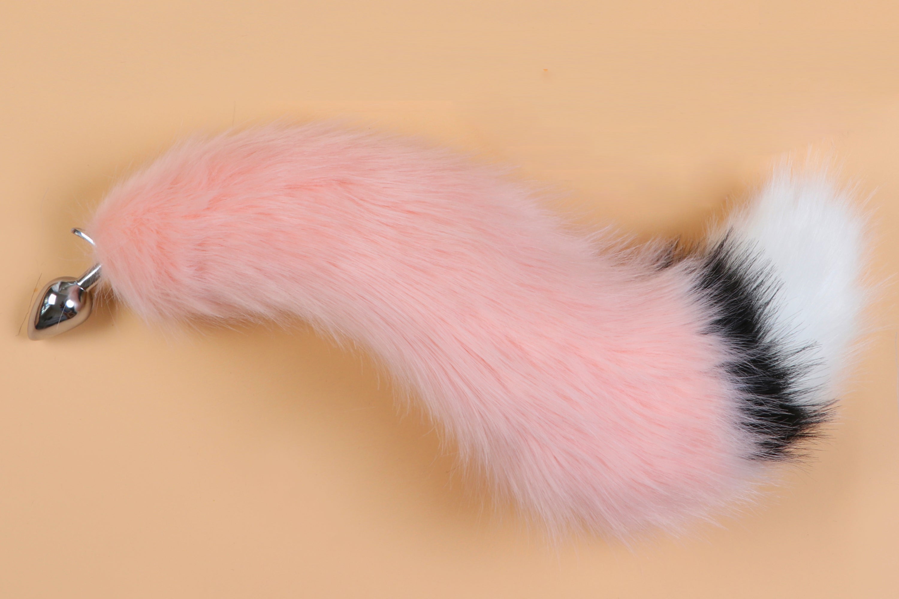 white pink fox tail plug and ears set detach curly tail butt plug kitten wolf tail buttplug cat petplay bdsm cosplay anime sextoy